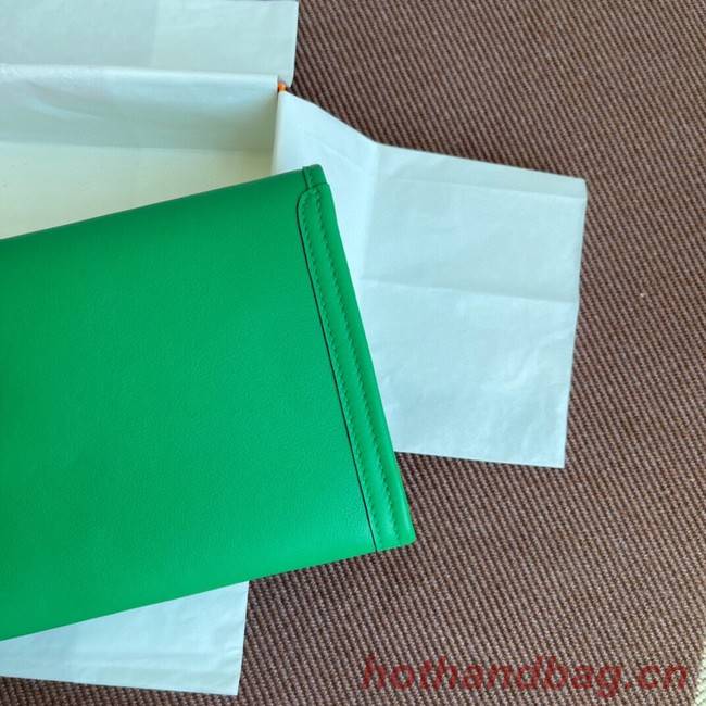 Hermes Original jige swift Leather Clutch 37088 green 