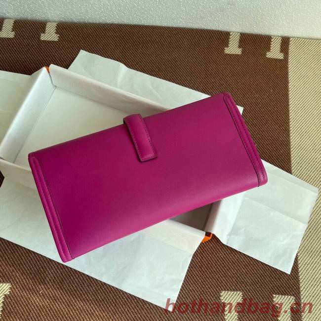 Hermes Original jige swift Leather Clutch 37088 rose