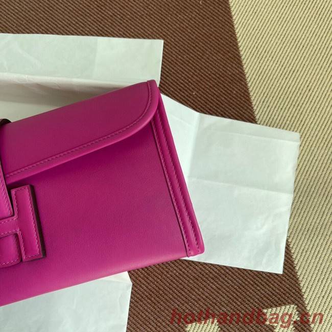 Hermes Original jige swift Leather Clutch 37088 rose