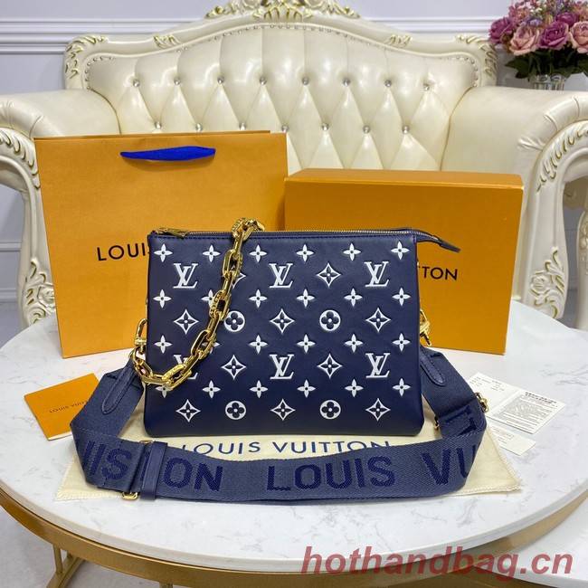 Louis Vuitton COUSSIN PM M58626 Royal blue & white