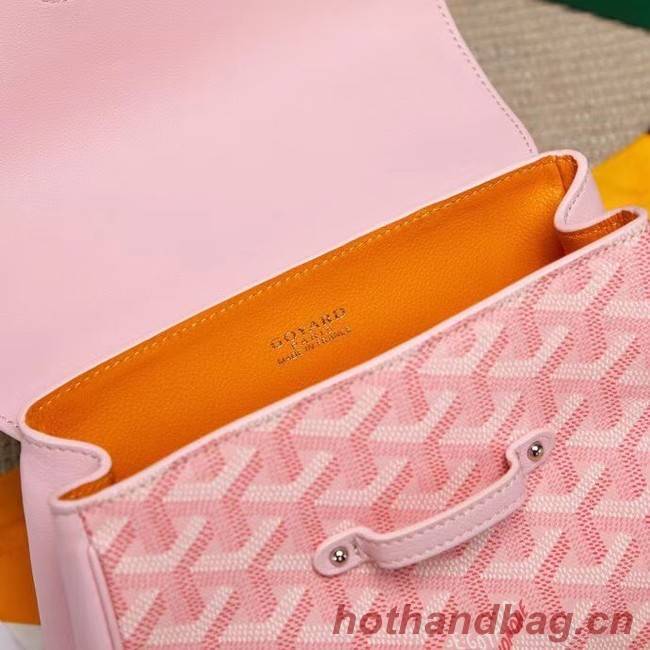 Goyard Calfskin Leather saigon mini Tote Bag 9955 Pink