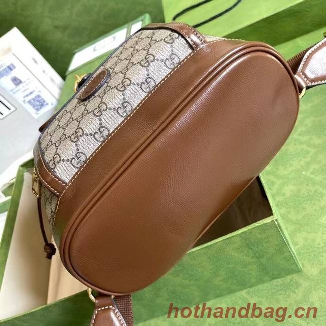 Gucci Backpack with Interlocking G 674147 Brown