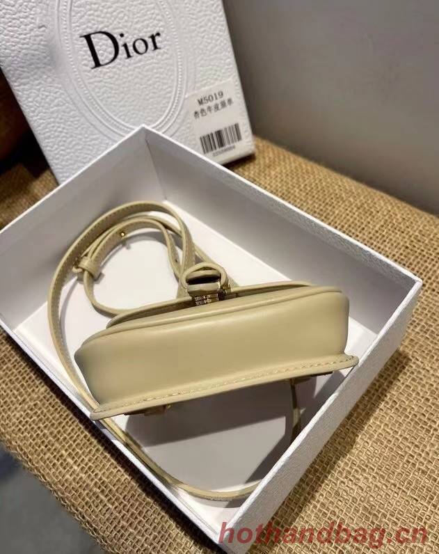 MINI DIOR BOBBY BAG Warm Taupe Box Calfskin S5109U Cream