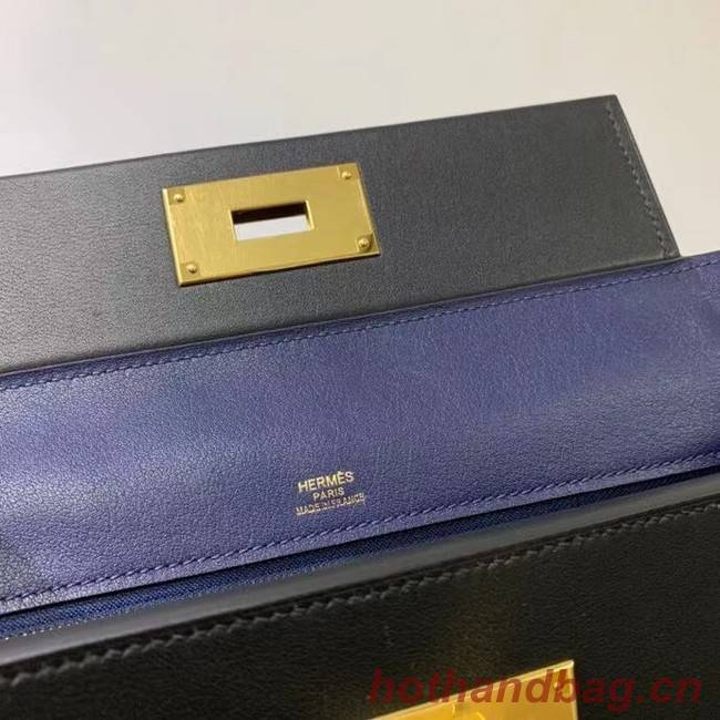 Hermes Kelly Original togo Leather Tote Bag H2424 royal blue