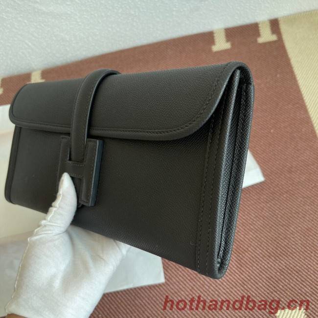 Hermes Original Espom Leather Clutch 37088 black