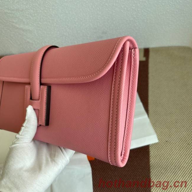 Hermes Original Espom Leather Clutch 37088 cherry blossoms