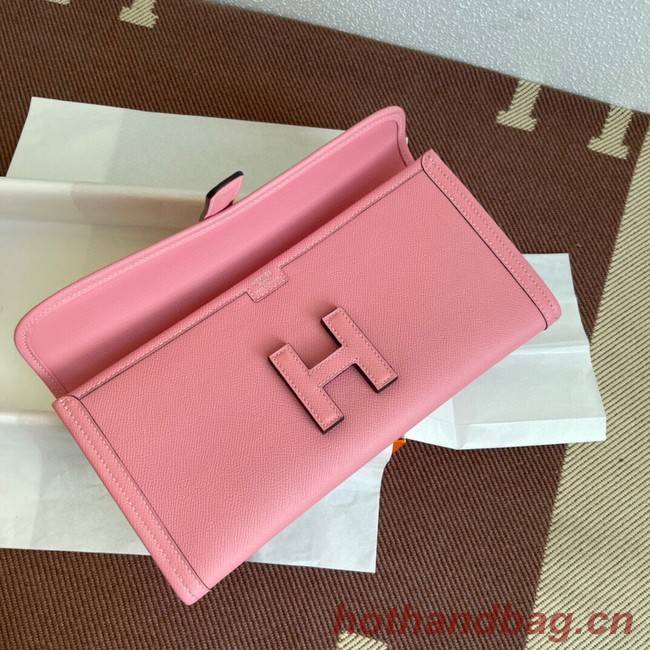 Hermes Original Espom Leather Clutch 37088 cherry blossoms