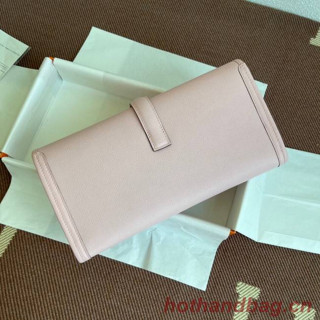 Hermes Original Espom Leather Clutch 37088 light pink