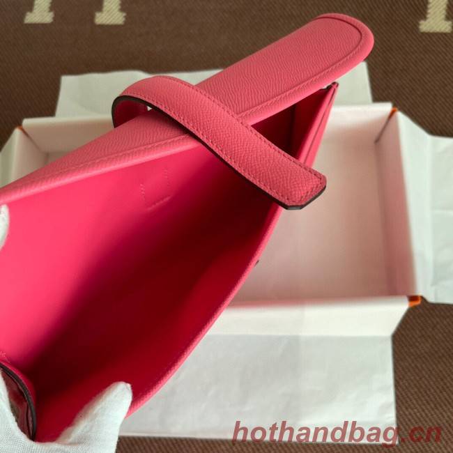 Hermes Original Espom Leather Clutch 37088 rose