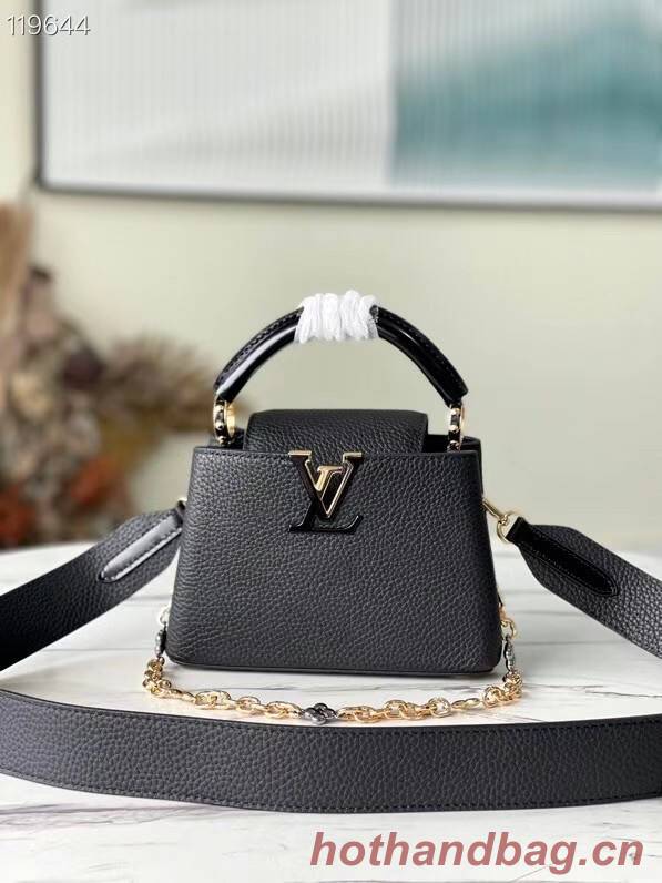 Louis Vuitton CAPUCINES MINI M59065 black