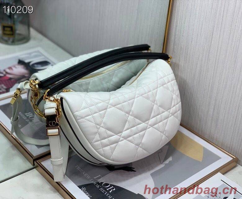 DIOR Shoulder Bag Cannage Lambskin C0616 white