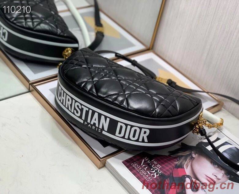 DIOR Shoulder Bag Cannage Lambskin C0616 black