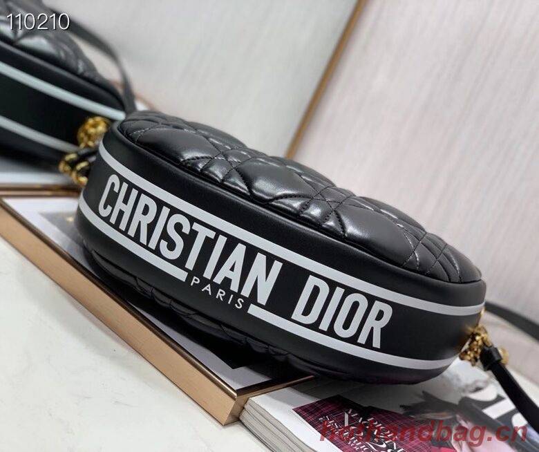 DIOR Shoulder Bag Cannage Lambskin C0616 black