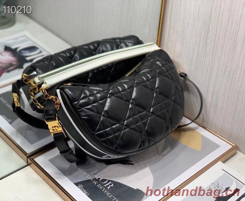 DIOR Shoulder Bag Cannage Lambskin C0616 black