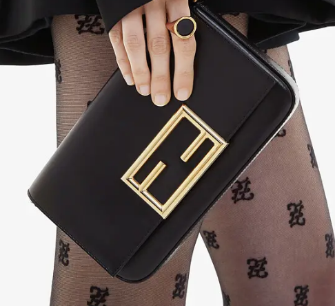 FENDI WALLET ON CHAIN WITH POUCHES leather mini-bag 8BS032 black