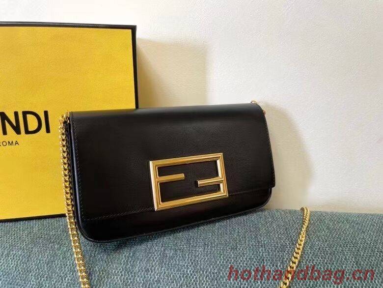 FENDI WALLET ON CHAIN WITH POUCHES leather mini-bag 8BS032 black