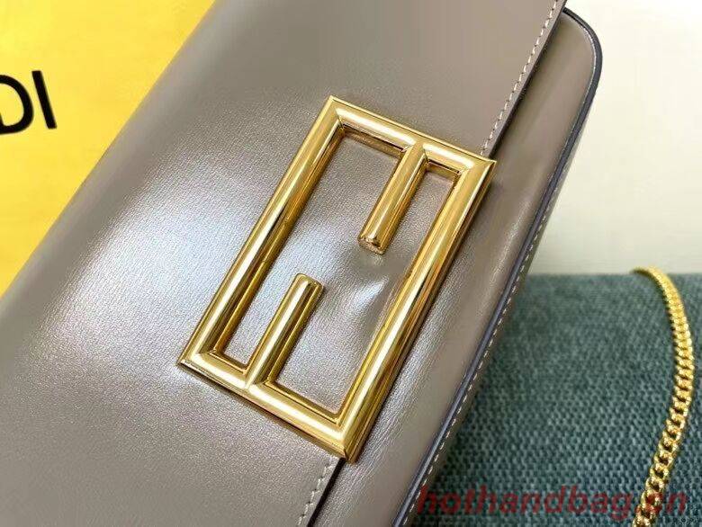 FENDI WALLET ON CHAIN WITH POUCHES leather mini-bag 8BS032 gray