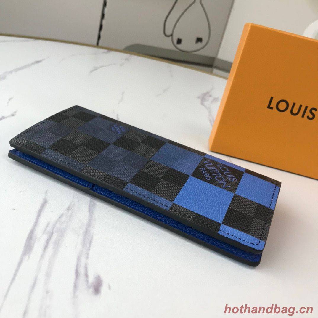 Louis vuitton Monogram Canvas Wallet A30120 Blue