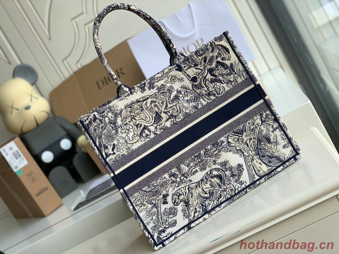 DIOR BOOK TOTE BAG TOILE DE JOUY M1286ZT Customized Name