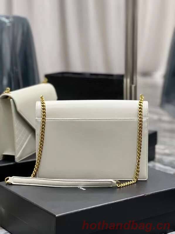 YSL GABY CHAIN BAG IN VINTAGE LAMBSKIN 668864 white