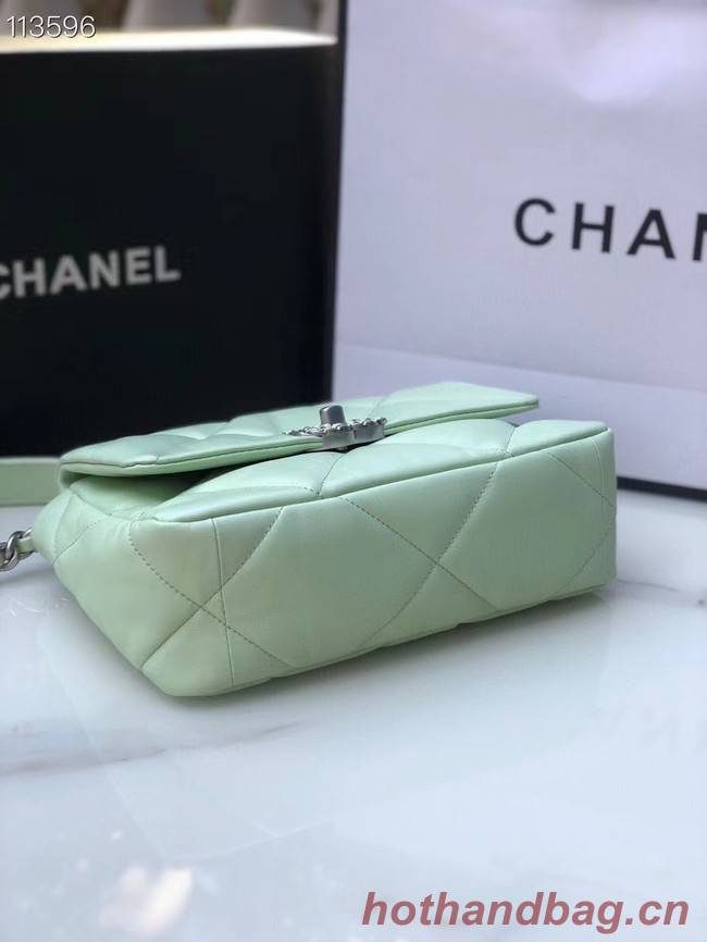 CHANEL Lambskin 19 Flap Bag AS1160 AS1161 light blue