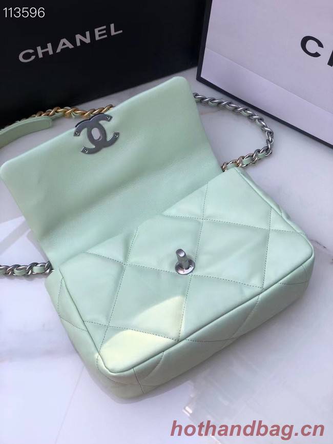 CHANEL Lambskin 19 Flap Bag AS1160 AS1161 light blue