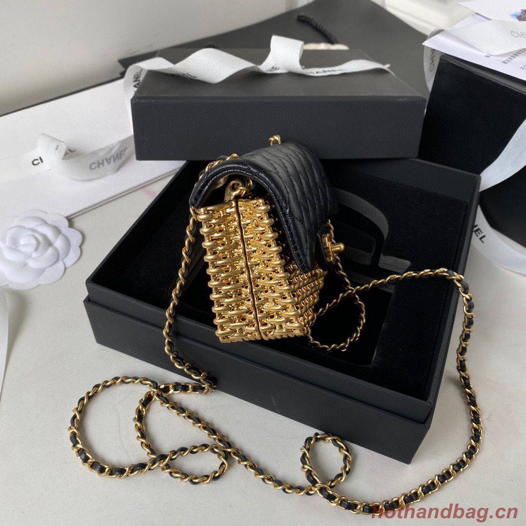 Chanel 23C Original Leather AS3717 Black & Gold-Tone 