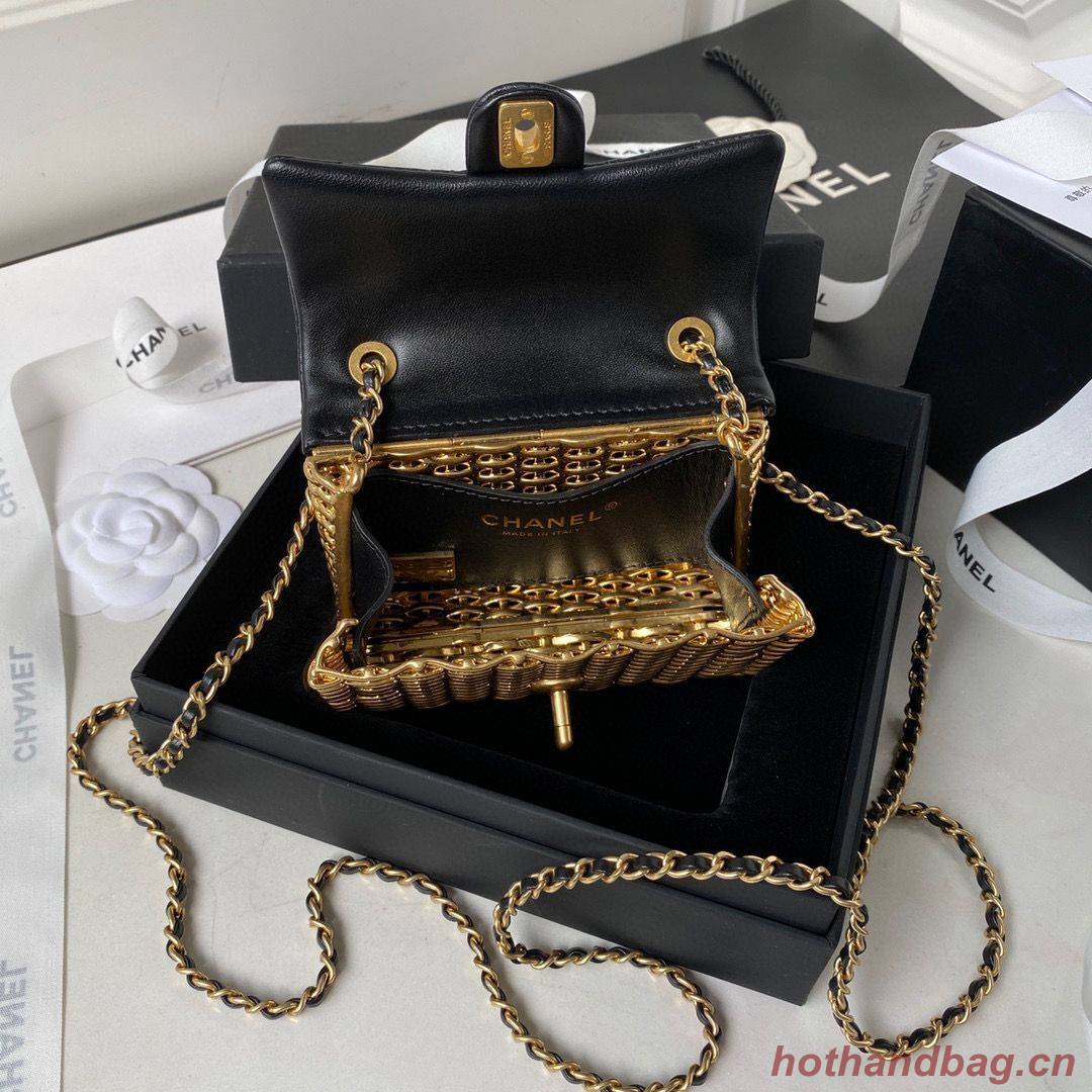 Chanel 23C Original Leather AS3717 Black & Gold-Tone 