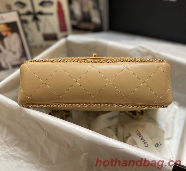 Chanel SMALL FLAP BAG AS1672 apricot