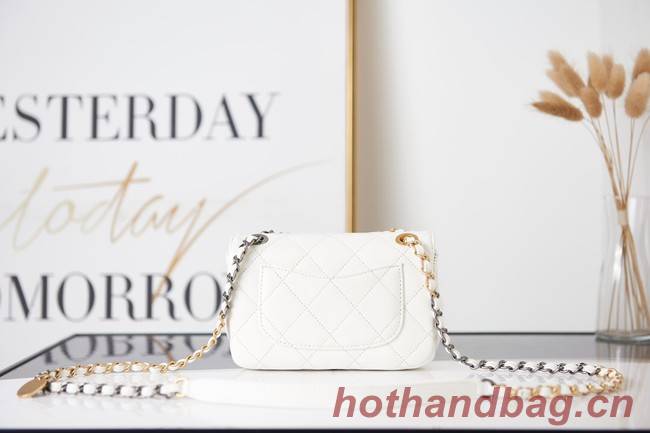 Chanel SMALL FLAP BAG AS2979 white