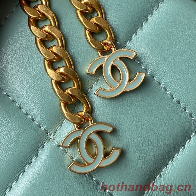 Chanel SMALL Lambskin FLAP BAG AS1793 SKY BLUE