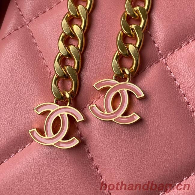 Chanel SMALL Lambskin FLAP BAG AS1793 pink