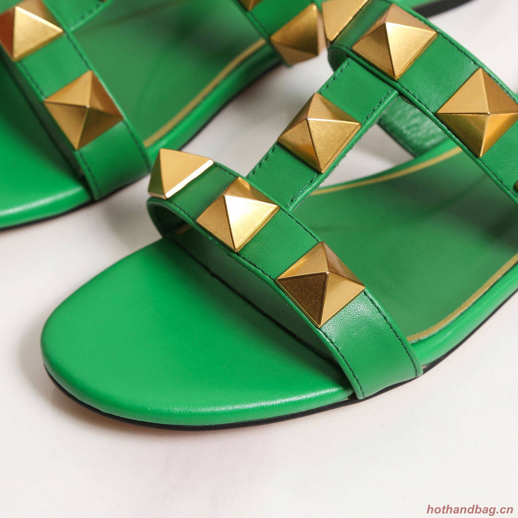 Valentino Slippers Shoes V62318 Green