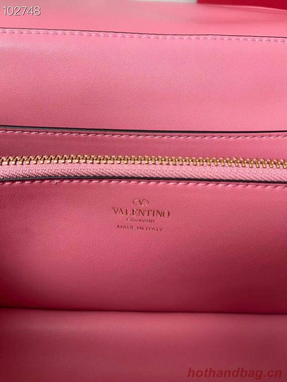 VALENTINO GARAVANI Stud Sign nappa Shoulder Bag NL098 pink