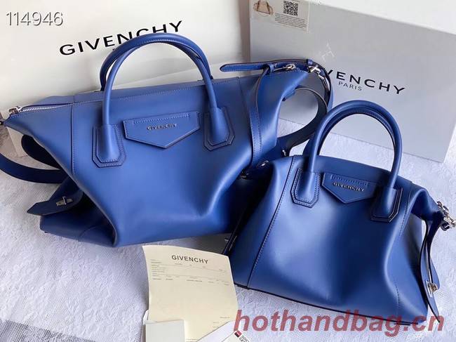 GIVENCHY Original Leather Shoulder Bag 63188 blue