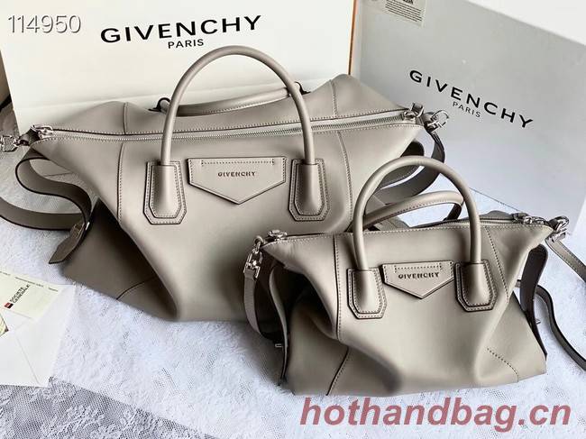 GIVENCHY Original Leather Shoulder Bag 63188 light gray