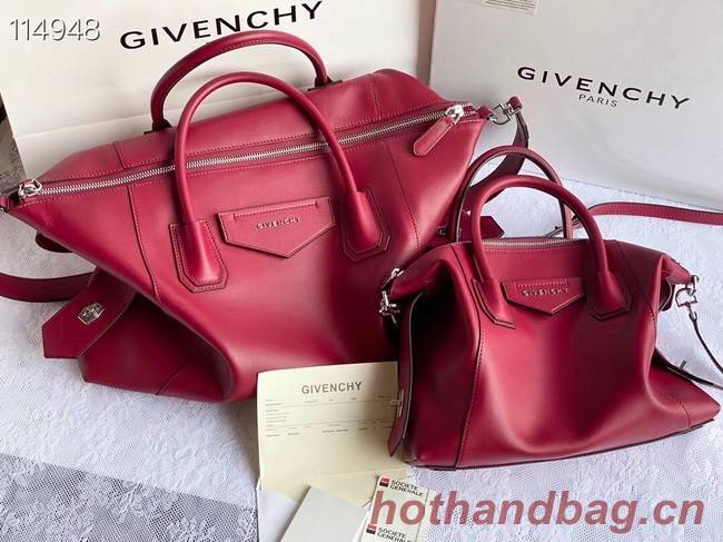 GIVENCHY Original Leather Shoulder Bag 63188 red