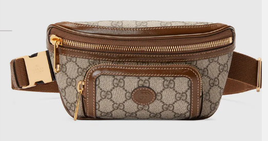 Gucci Belt bag with Interlocking G 682933 brown