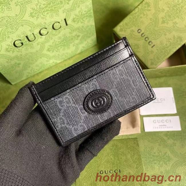 Gucci Card case with Interlocking G 673002 black