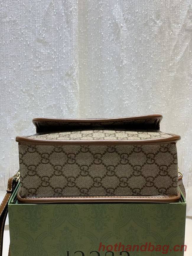 Gucci Messenger bag with Interlocking G 674164 brown