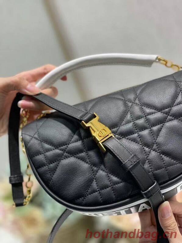 DIOR Shoulder Bag Cannage Lambskin C0617 black