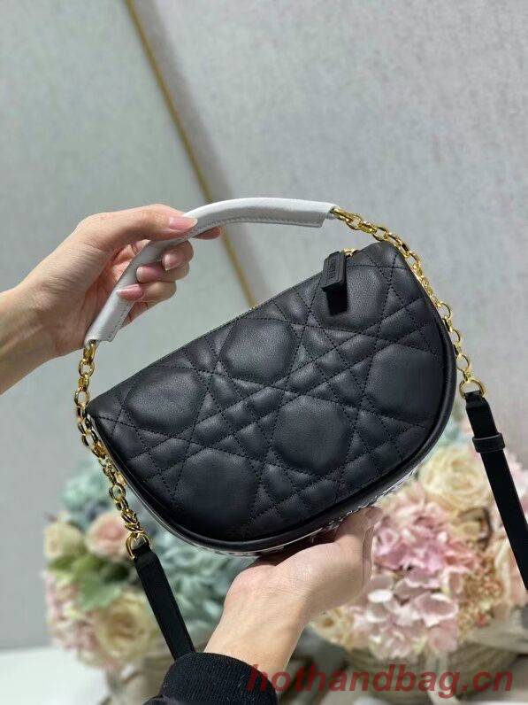 DIOR Shoulder Bag Cannage Lambskin C0617 black