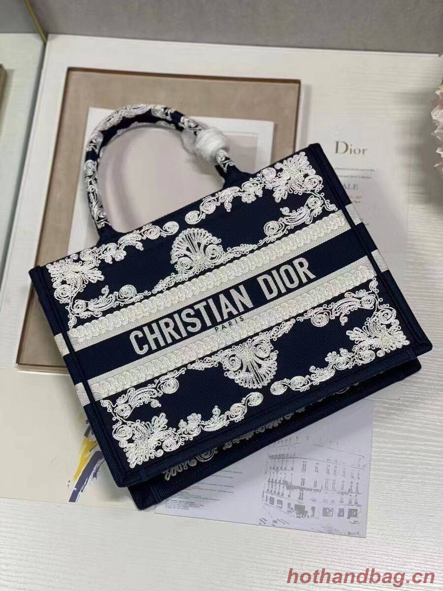 SMALL DIOR BOOK TOTE Embroidery C1212S