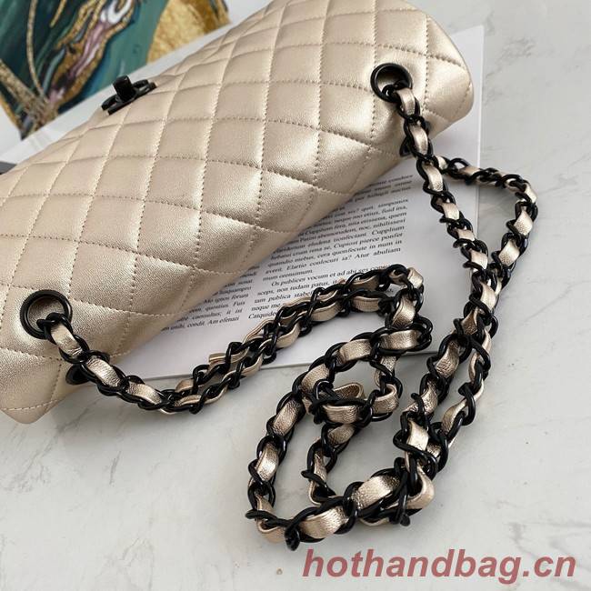 Chanel Flap Lambskin Shoulder Bag 1112 gold