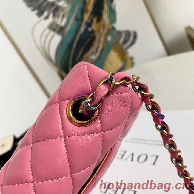 Chanel Flap Lambskin Shoulder Bag 1116 rose