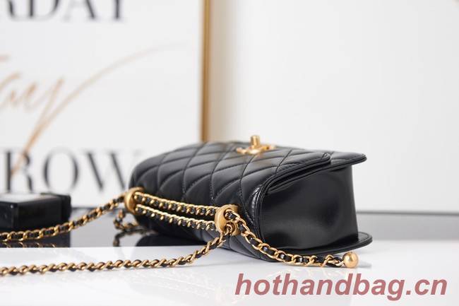 Chanel Flap Lambskin mini Shoulder Bag AS2615 black