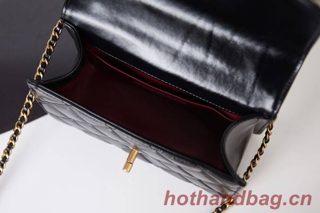 Chanel Flap Lambskin mini Shoulder Bag AS2615 black