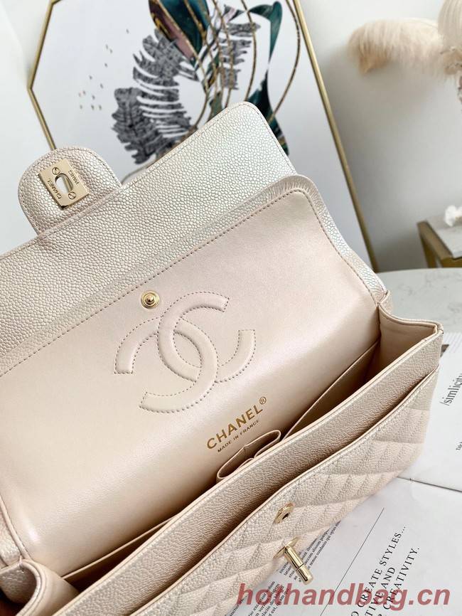 Chanel Flap Grained Calfskin Shoulder Bag AS1112 cream