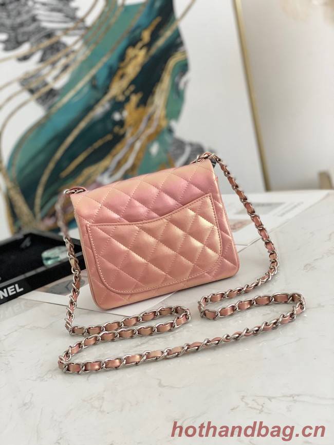 Chanel Flap Mirage Lambskin Shoulder Bag AS1115 pink