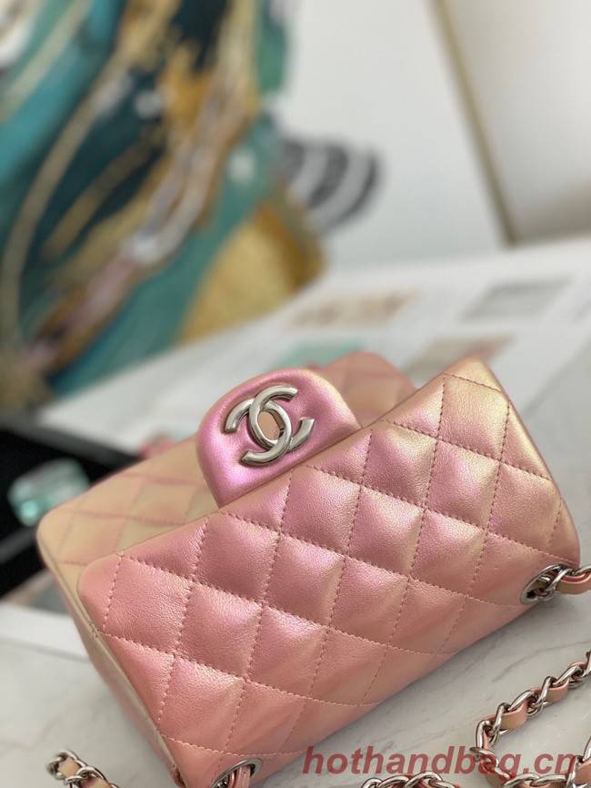 Chanel Flap Mirage Lambskin Shoulder Bag AS1115 pink